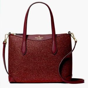 Kate Spade Burgundy Glitter Satchel